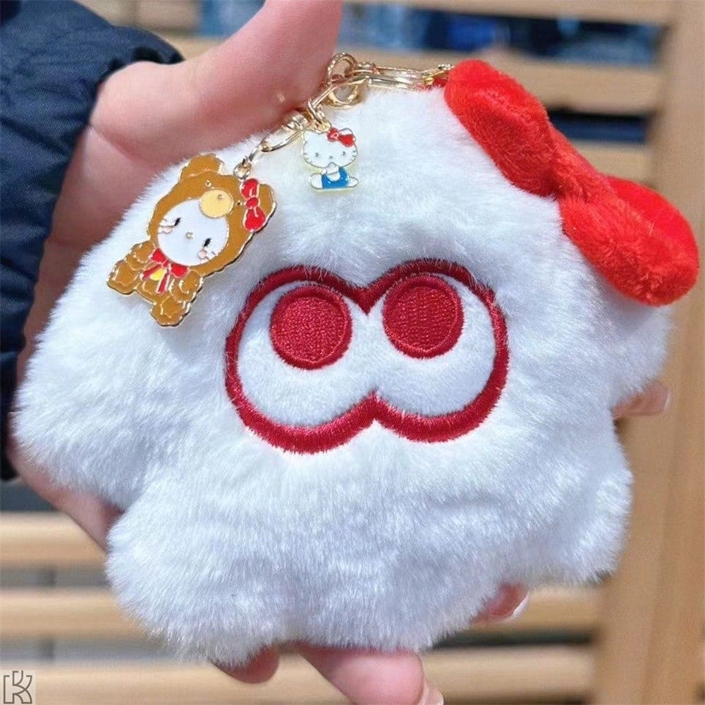 スプラトゥーン キティーちゃん コラボ ぬいぐるみ ストラップ キーチェーン 5353517904.jpg