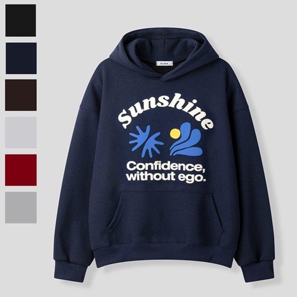 メンズ サンシャイン コットン 長袖 フード付きTシャツ RM-TSA-Q072-ネイビー