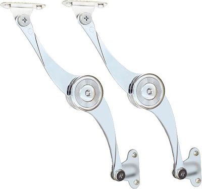 他サイト： ヒンジ 金具 蝶番 折り畳み 蓋 食器棚 サポート 2本セットの商品画像