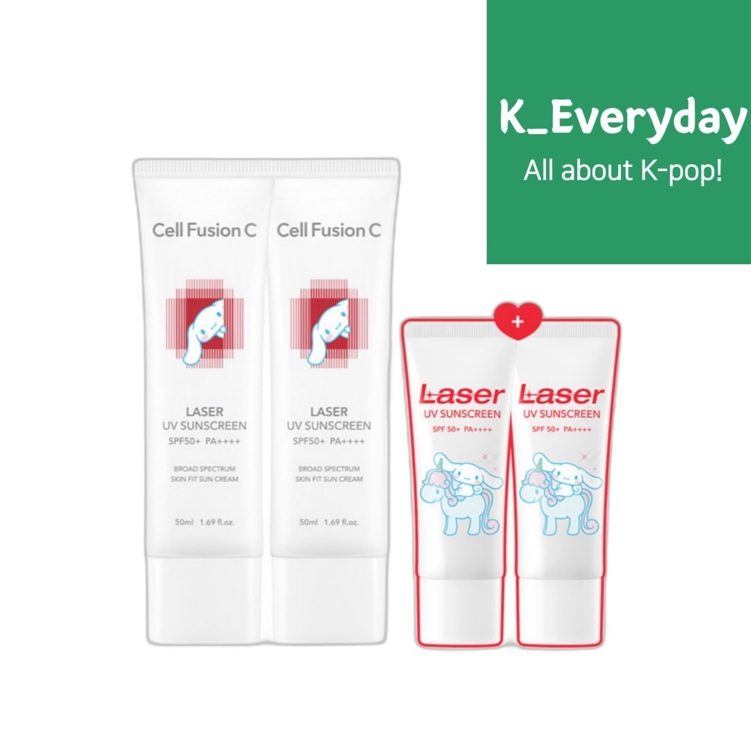 LAZER UV SUNSCREE CINAMOROLL EDITION 50ml*2+10ml*2 並行輸入純正品