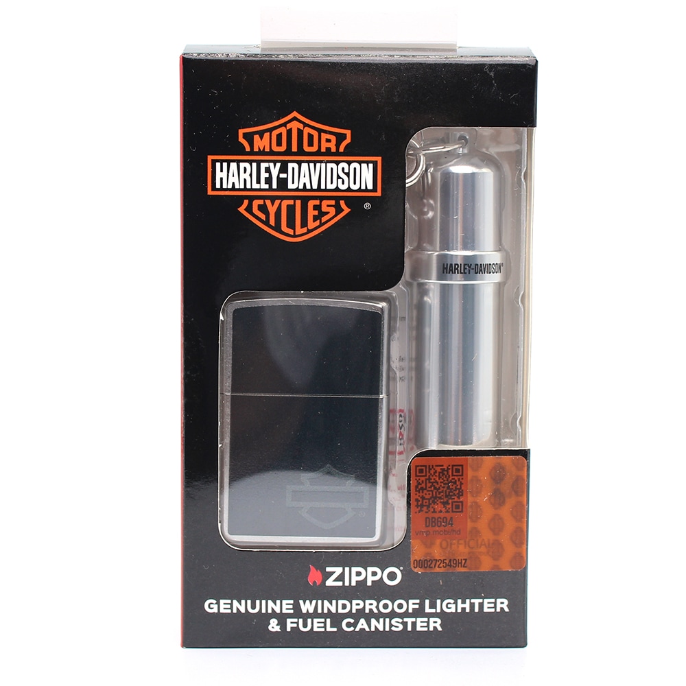 Zippo ハーレージッポーライターキャニスター セットロゴデザイン レギュラー 北米シリーズ 46131 HD プリンティング