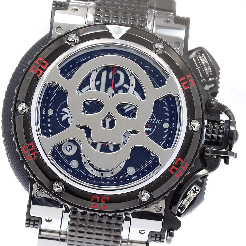 アクアノウティック AQUANAUTIC サブコマンダー スカル 自動巻き メンズ _898132【中古】