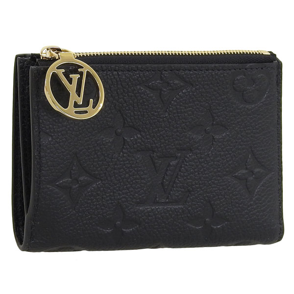 ルイヴィトン 財布 レディース 二つ折り財布 モノグラム・アンプラント ブラック ポルトフォイユ・リサ M83365 LOUIS VUITTON