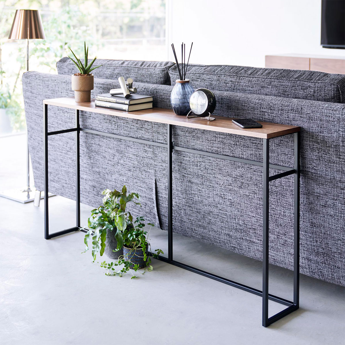 コンソールテーブル 山崎実業 tower タワー ソファー裏コンソールテーブル ブラック