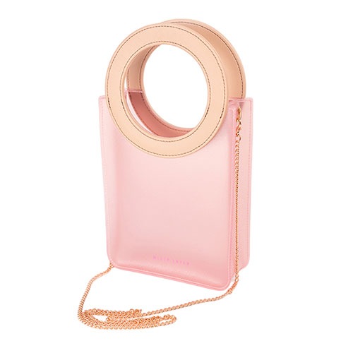 ボディバッグ ミストをまとうような柔らかい透け感と上品な風合い ピンク 8,360円