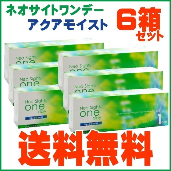６箱セット　　コンタクトレンズワンデー ネオサイトワンデーアクアモイスト　（1箱30枚) 9,135円