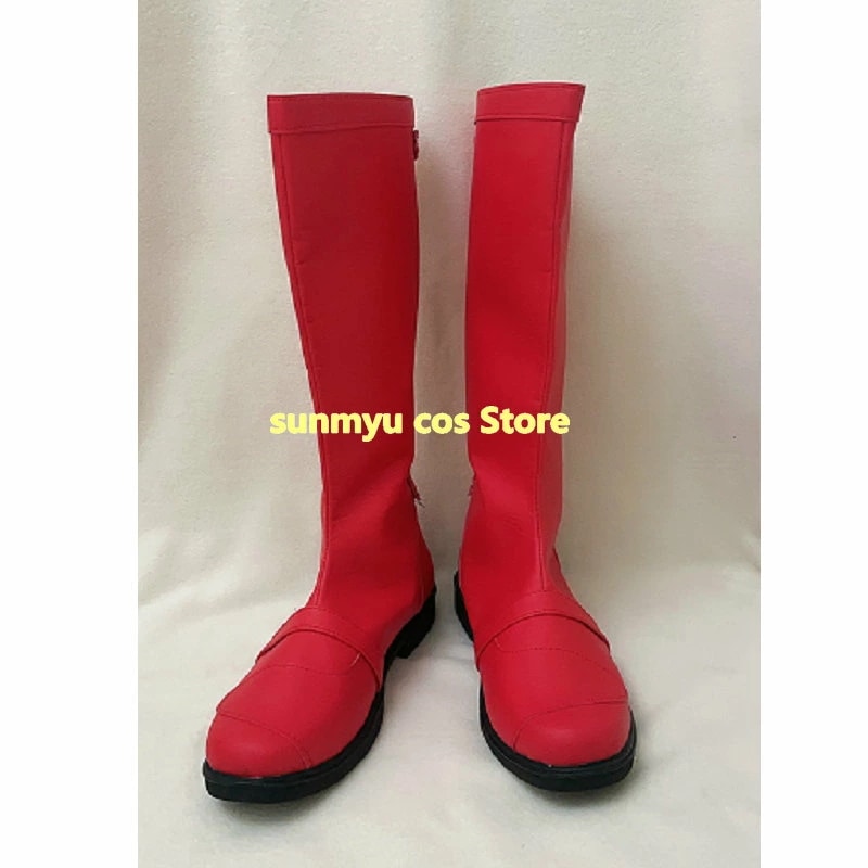 レッド靴　赤いブーツ　オーダーサイズ　 コスプレ靴