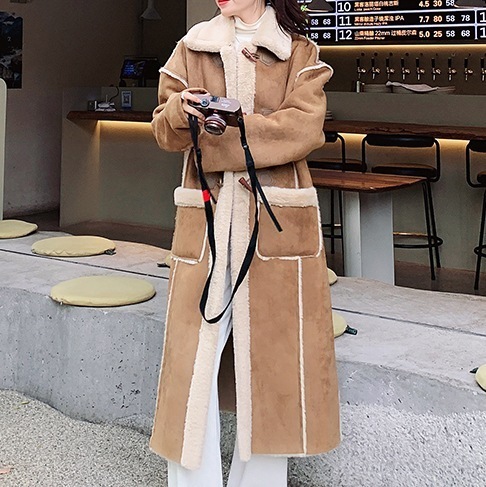 アウター コート もこもこアウター ロングコート ムートンコート ロング ロング丈 袖あり 長袖 襟付き ストレート 厚手 異素材MIX かわいい 大人可愛い カジュアル お洒落 かっこいい レトロ