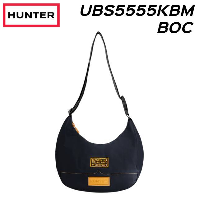 ハンター UBS5555KBM ナイロン ミディ ホーボー ボーン イン スコットランド メンズ レディース 鞄【のし不可・ラッピング不可】
