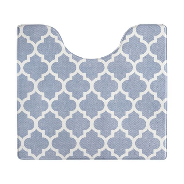 （まとめ）ササッと拭けるトイレマット 約55x60cm モロッカン 1枚[x2セット]