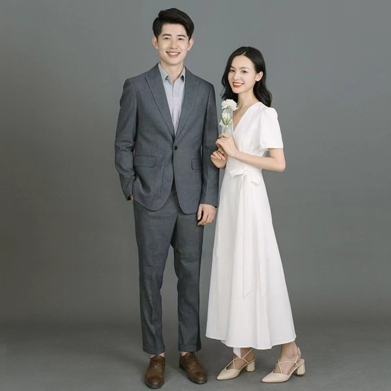 ウェディングドレス ロングドレス マキシ 半袖 サテン シンプル 花嫁 ウエディングドレス 披露宴