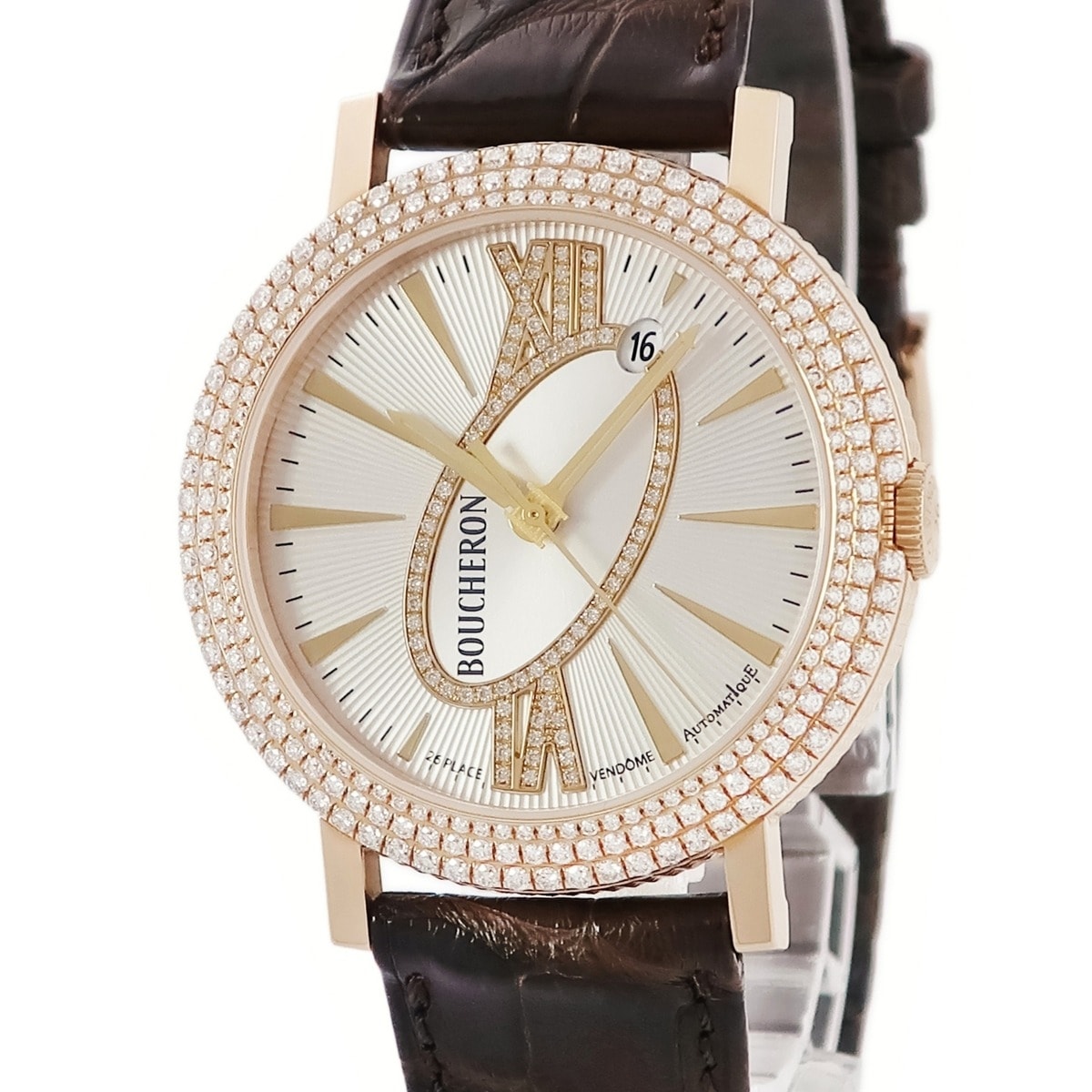 ロンド WA010309 自動巻き メンズ K18PG無垢 純正ダイヤ ラウンド 3年保証