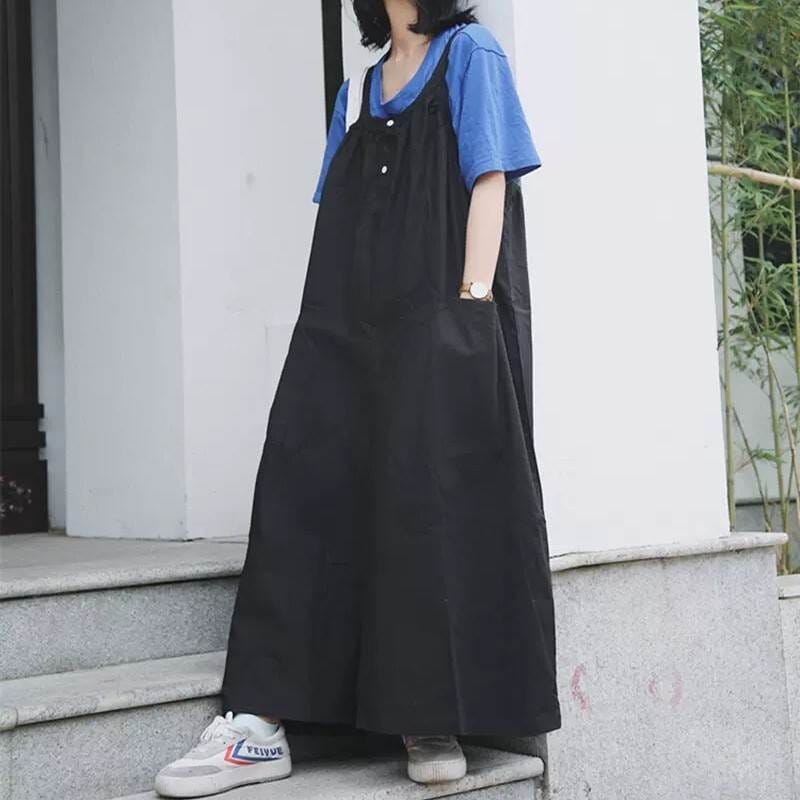 オールインワン サロペット ワイド ロング ロング丈 かわいい 可愛い シンプル カジュアル 大人