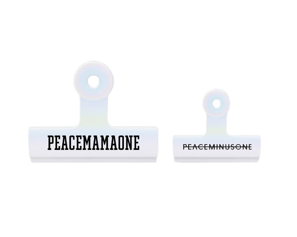 【PEACEMINUSONE】Peaceminusone x 2025 MAMA Awards Peacemamaone Bulldog Clip Set (Set of 2)