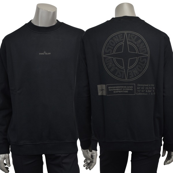 STONE ISLAND ストーンアイランド ビッグ コンパス ロゴ プリント トレーナー/K2S15 6100018 S0195 V0029