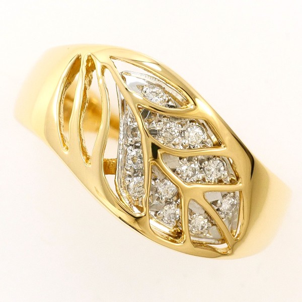 PT900 プラチナ リング 13号 ダイヤ 0.10 中古