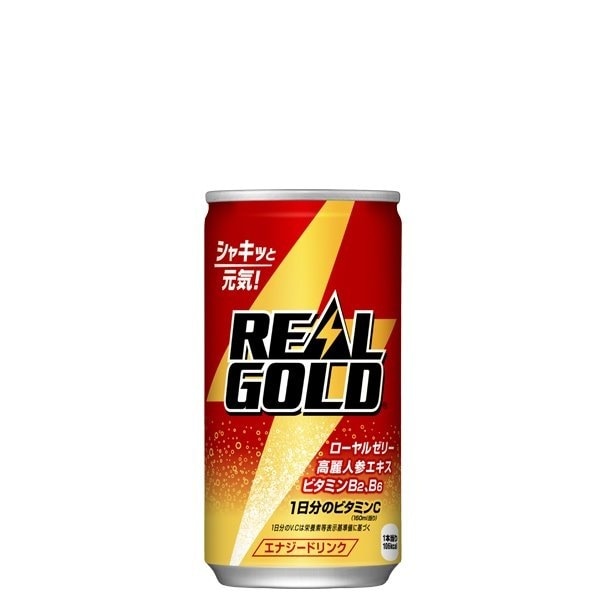 リアルゴールド エナジードリンク 190ml缶 炭酸飲料 2ケース 60本入