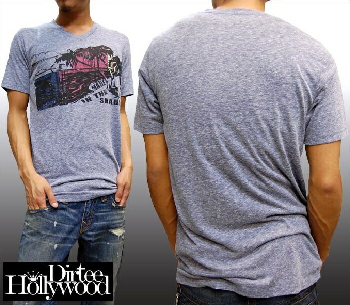 ダーティーハリウッド メンズ Tシャツ Vネック Dirtee Hollywood MEDE IN THE SHADE LA セレブ Safari サファリ LEON レオン オーシャンズ 雑誌 掲載