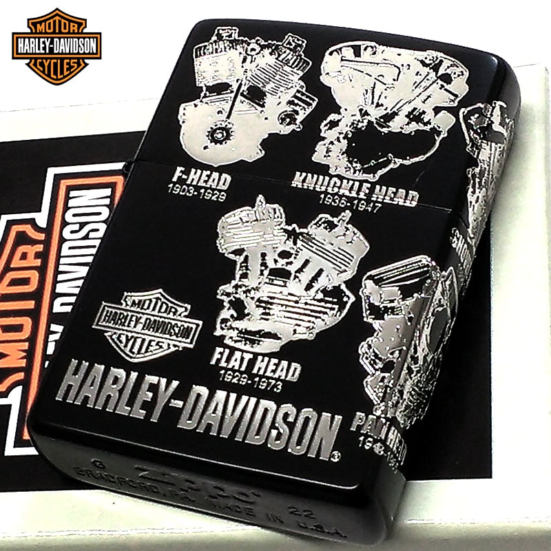 ZIPPO ハーレー ダビッドソン ジッポ ライター HARLEY-DAVIDSON バイク 歴代エンジン マットブラック かっこいい 彫刻 黒 渋い おしゃれ メンズ ギフト プレゼント 11,242円