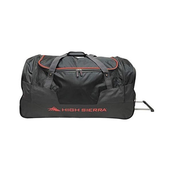 High Sierra Wheeled Duffel Bag (Mercury/Red Line， 26-Inch) 並行輸入品