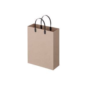 （まとめ） TANOSEE ラミネートクラフトバッグ 小 ヨコ270タテ350マチ幅110mm 黒 1パック（10枚） 3セット