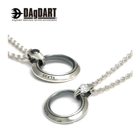 ダグダート DAgDART [Glass] キュービックジルコニア ペアペンダント ペアネックレス