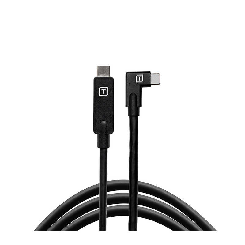 テザーツールズ　テザープロ USB-C to USB-C ライト アングル ブラック　CUC15RT-BLK