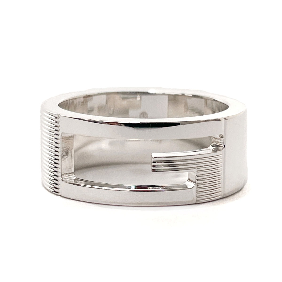 ブランデッド カットアウトG リング・指輪 シルバー シルバー925 12号 レディース