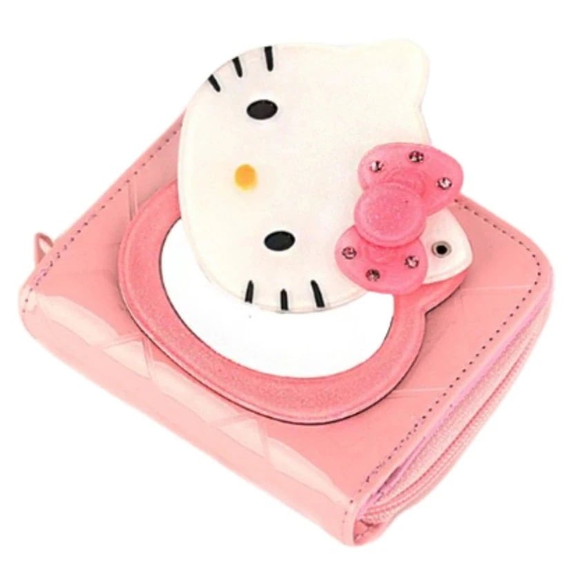 サンリオ【1つ買うと1つ無料】lucky boxハローキティ ミラー財布 HELLO KITTY MIRROR WALLET LIGHT PINK 筆箱 筆箱 韓国93子供の日
