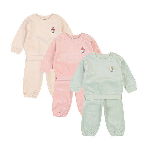 [ザ・セントラル] 冬レブゴルベロアミンク上下(CREAM,PINK,MINT)_01S753005