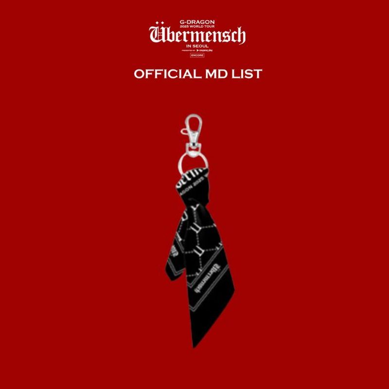 即時発送[公式正規品] G-DRAGON 2025 WORLD TOUR Übermensch SEOUL ENCORE OFFICIAL MD [FABRIC KEYRING]