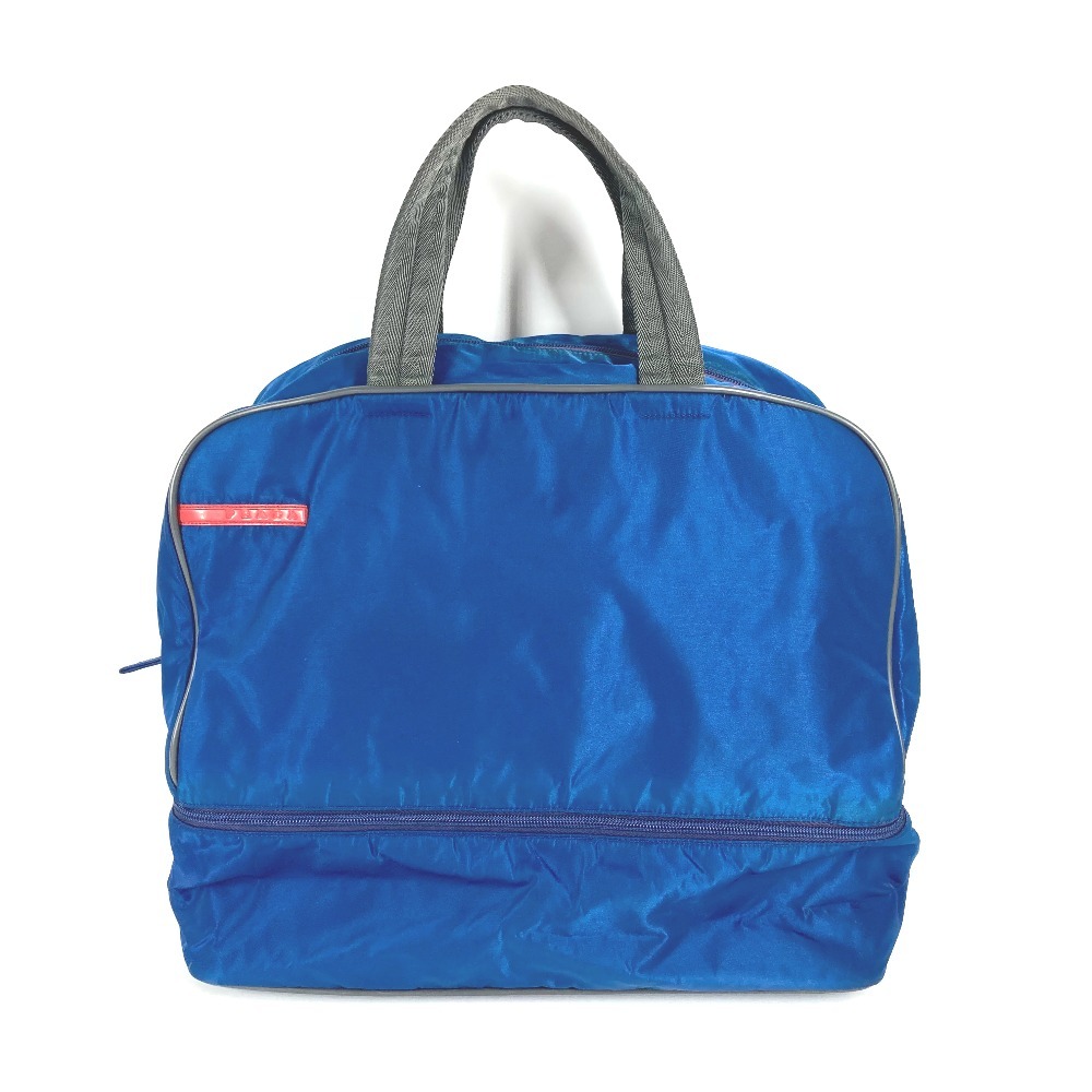 ボストンバッグ V300 ロゴ スポーツ 旅行バッグ カバン トラベルバッグ ハンドバッグ ナイロン ブルー