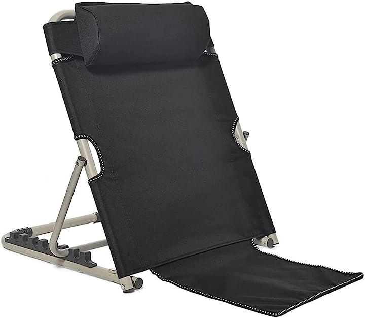 座椅子 折りたたみ 肘掛け付き ７段階角度調節 こたつ座椅子 ビーチチェア リクライニング( ブラック, 簡易タイプ)