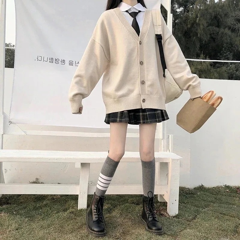NEWカラー登場女子高生制服コスプレカーディガンセーター高校生中学生レディーススクールセーター学生 4,792円