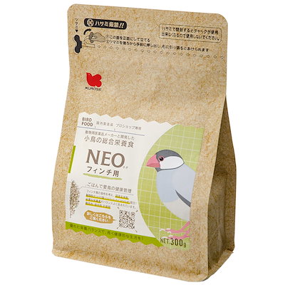 他サイト： 黒瀬ペットフード　ＮＥＯ　フィンチ用　３００ｇ　鳥　フード　エサ　餌　ペレット　ＣＲＣ55―20―40―10―00の商品画像