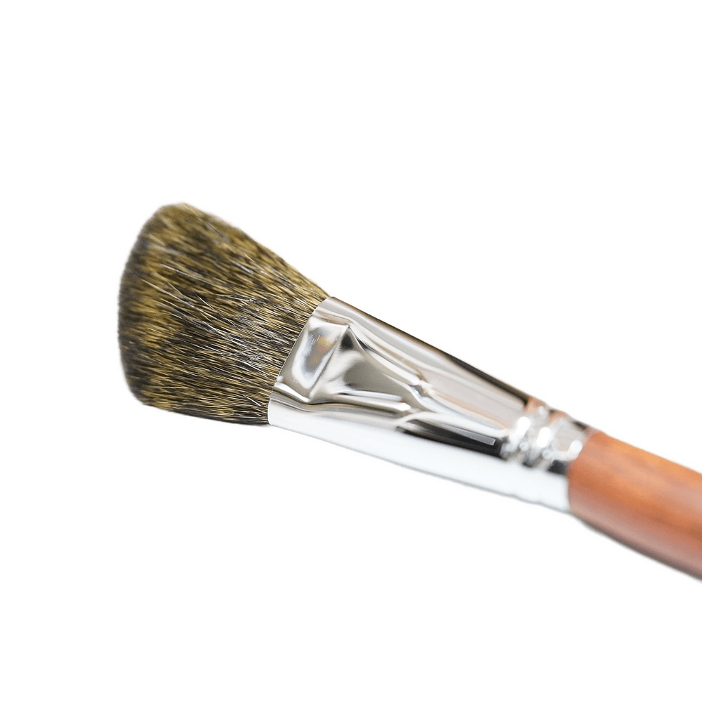 YIYAN ハイライター シェーディングチークブラシ 天然毛 リス毛 ソフトタッチ 理研物産