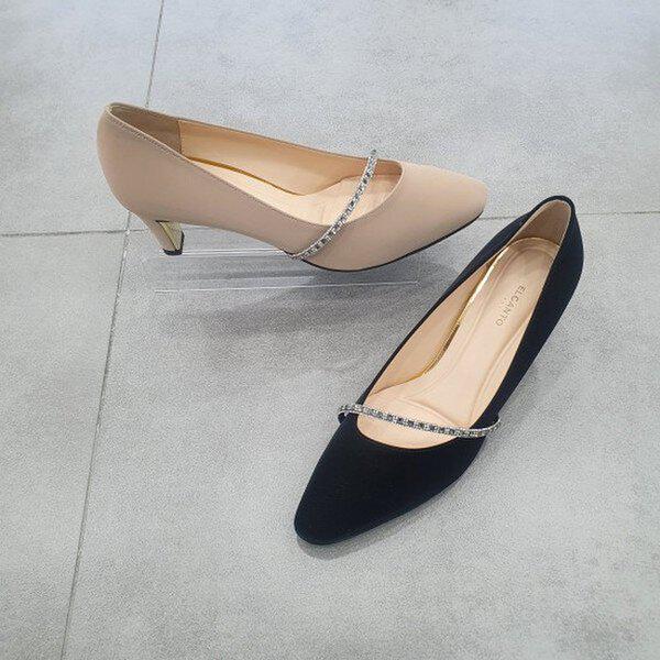 天然皮革女性コンフォートキュービックラインパンプス lcwd 93 u 24c_US