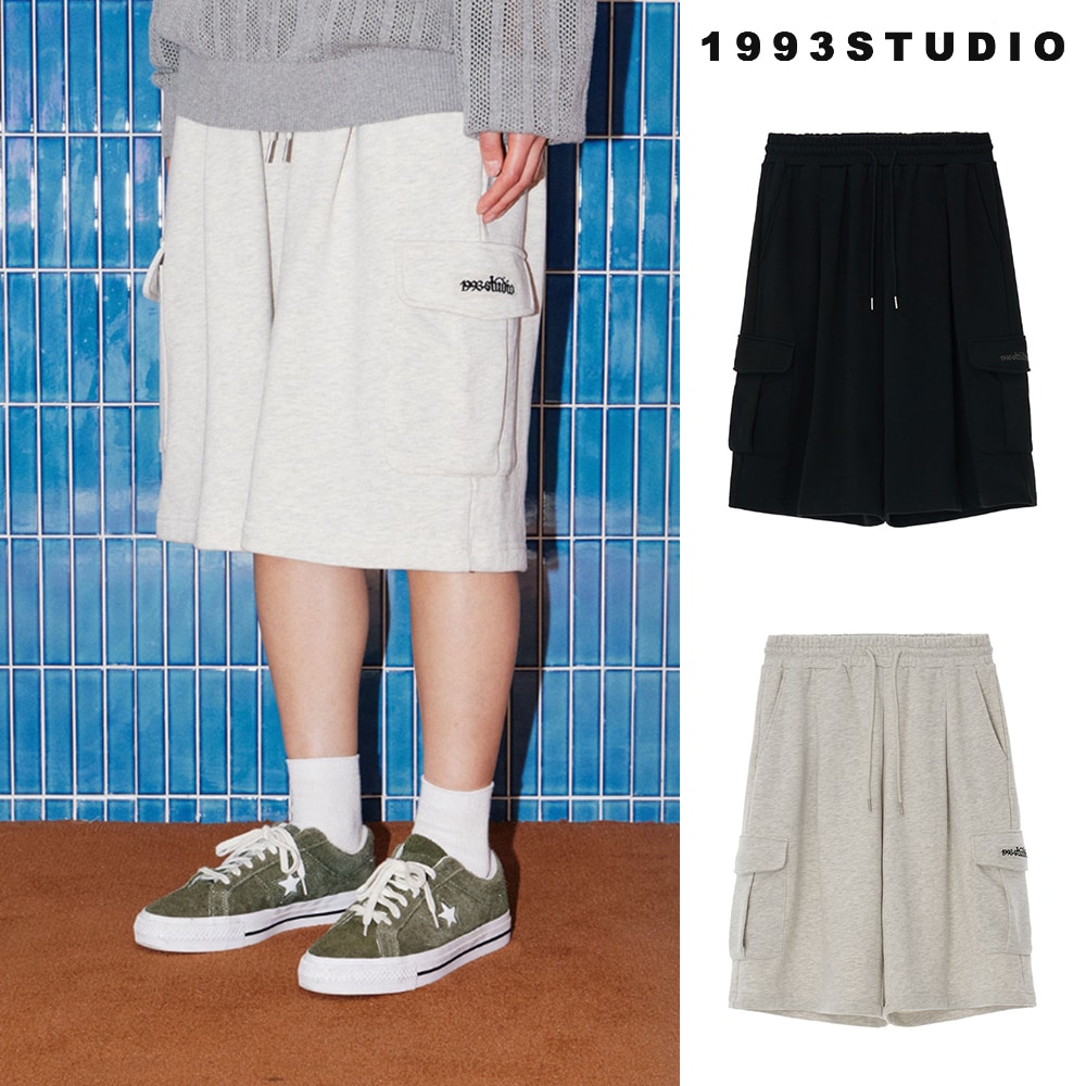 [1993studio] Cargo Sweat Shorts