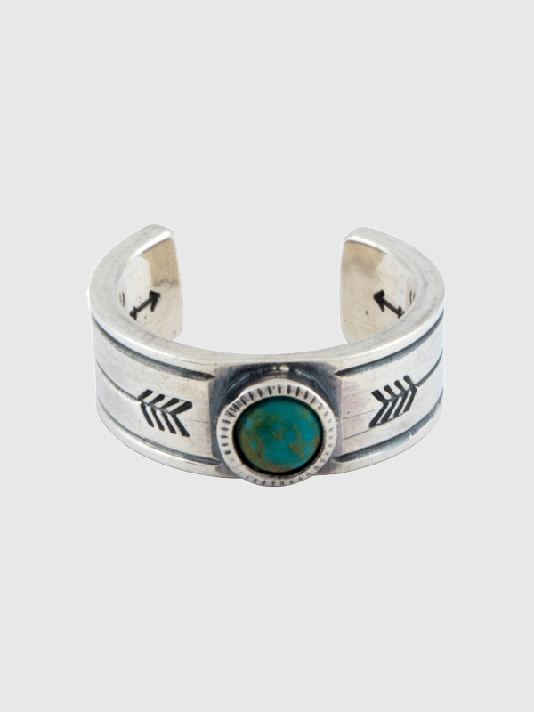 NORTH WORKS ノースワークス 指輪 リング インディアンジュエリー 900 STAMP turquoise RING スタンプリング W-320B