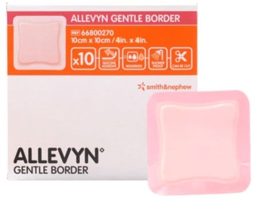 Allevyn Gentle Border All Size 10 PCS 7.5x7.5 / 10x10 / 12.5x12.5 / 10x20 / 15x15