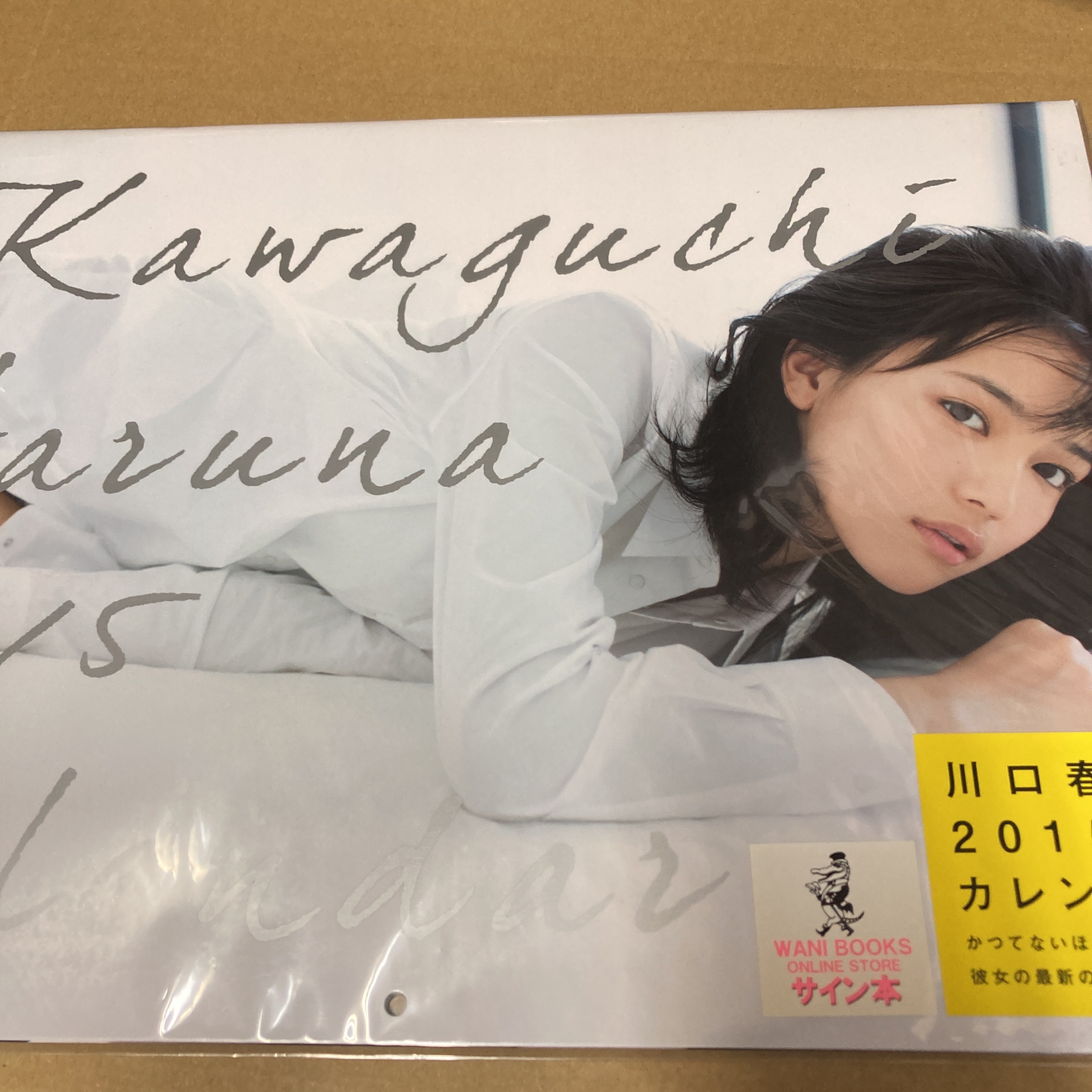 直筆サイン入り カレンダー 2015 川口春奈 新品未開封