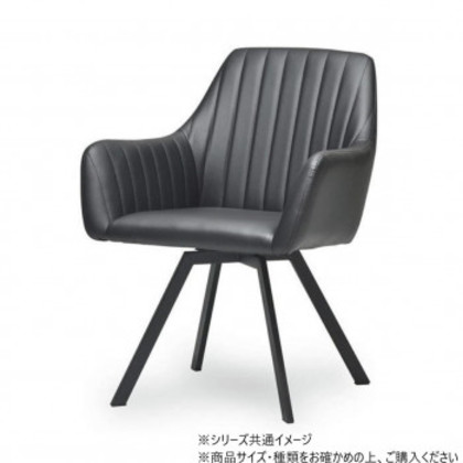 B.Bファニシング モダンクラブ回転チェアー ブラック ONDC-0080BLK