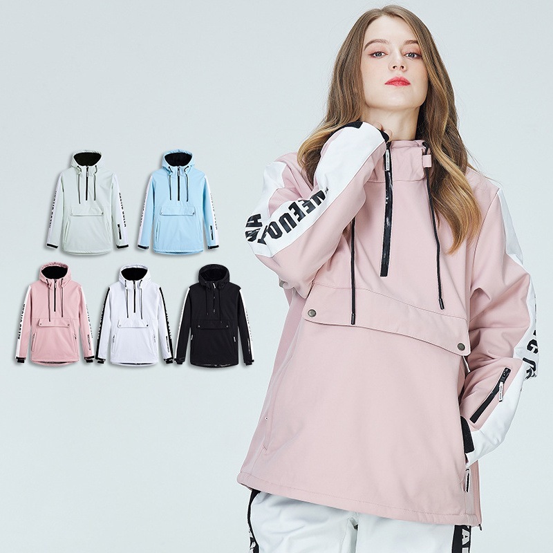 スキーウェア パーカー レディース メンズ プルオーバー スノーボードウェア スノボウェア スノーボード ウェア トップス 防寒着 韓国風