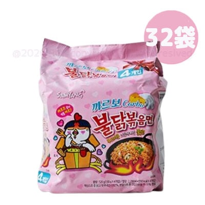 【カルボ プルダック炒め麺 カップラーメン 130gX32個】韓国人気ラーメンコンビニ人気の韓国食品焼きそば