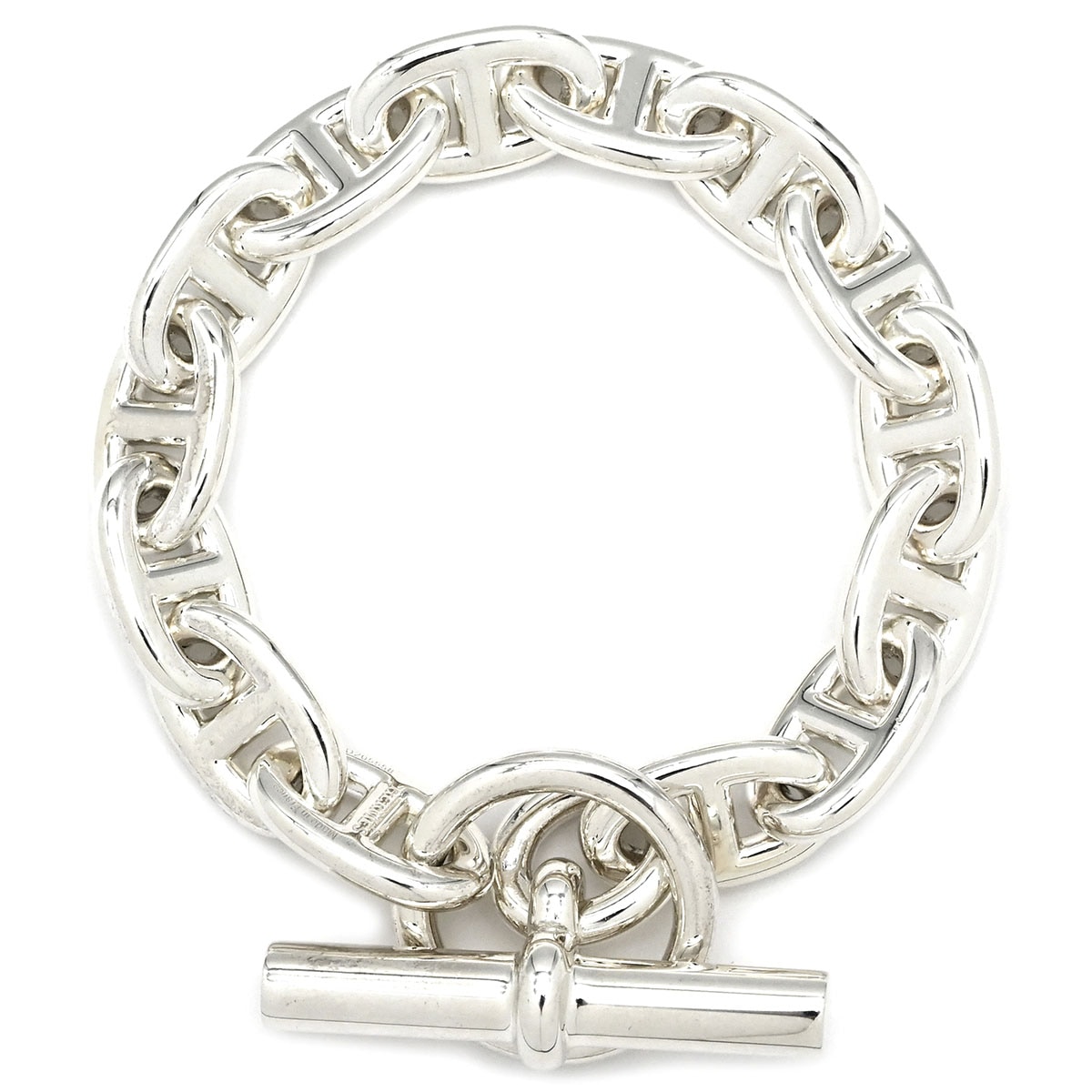 エルメス ブレスレット シェーヌダンクル MM シルバー925 シルバー 14コマ スターリングシルバー SV925 Ag925 【ケース】【中古】