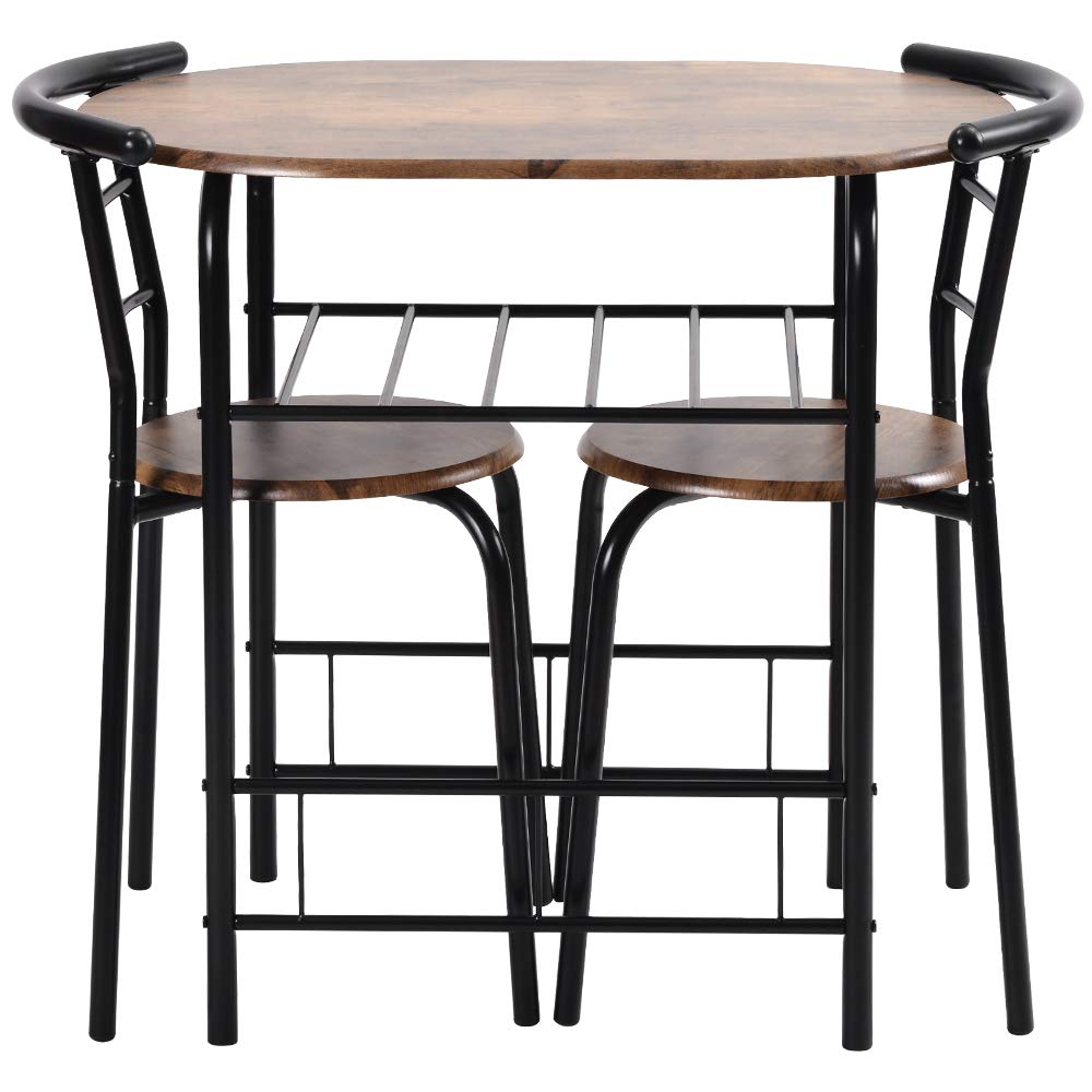 オーエスジェイ 円形 ダイニング 3点セット ダイニングテーブル 食卓 チェア2脚 幅70 コンパクトサイズ 2人掛け おしゃれ 新生活 58255