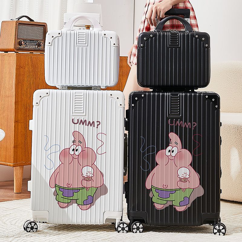 2024新落書きスタースーツケースインターネット有名人かわいい漫画パスワードボックス高見え母子ボックス超厚いスーツケース