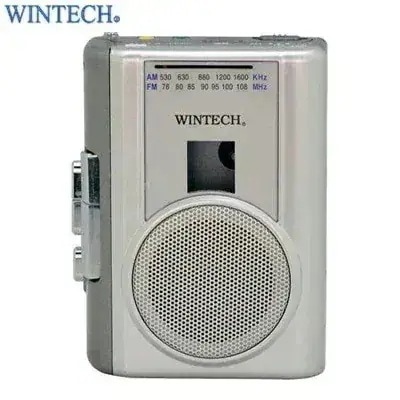WINTECH ラジオ付 テープレコーダー PCT-02RM シルバー ウィンテック