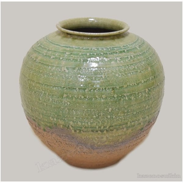 ビードロ丸花瓶 8号　（信楽焼陶器花瓶花入れ花器） 7,560円