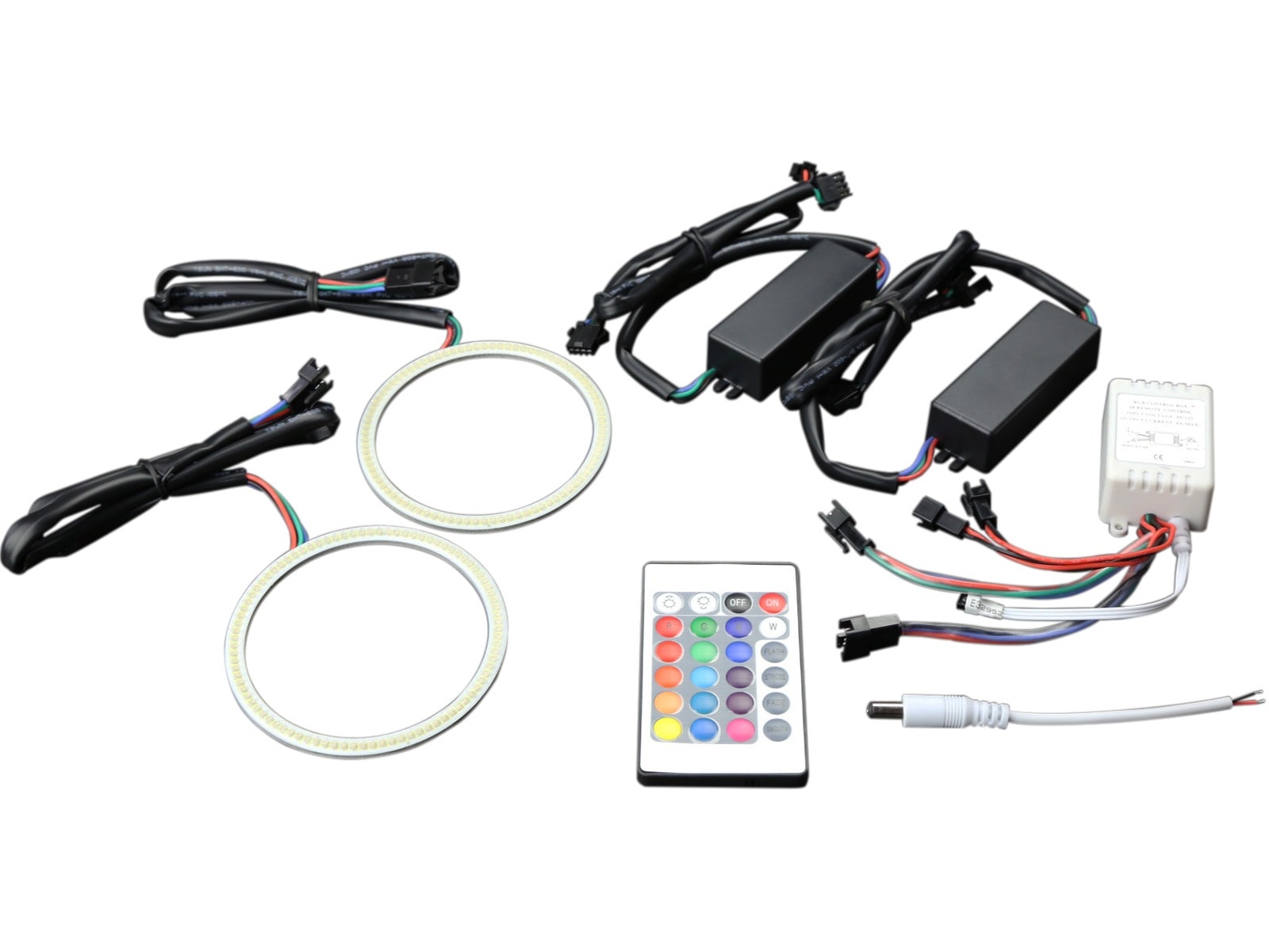 イカリング キット 60mm COB RGB 16色発光 リモコン付 O-327